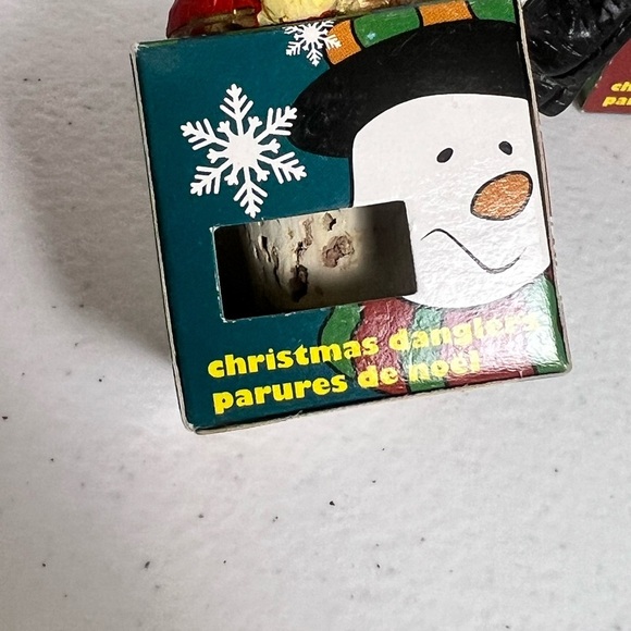 Lot of 3 Christmas Danglers Wine Bottle Topper Stoppers Cork Dangling Legs - Picture 5 of 6